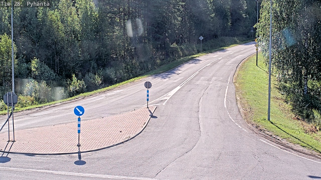 Kelikamerat Kuva Tie 28 Pyhäntä, Pyhäntä, Pohjois-Pohjanmaa