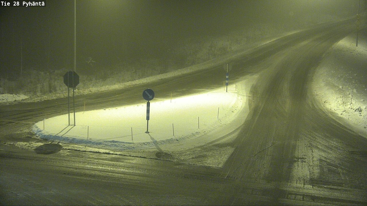 Weather Camera Image Road 28 Pyhäntä, Pyhäntä, Pohjois-Pohjanmaa