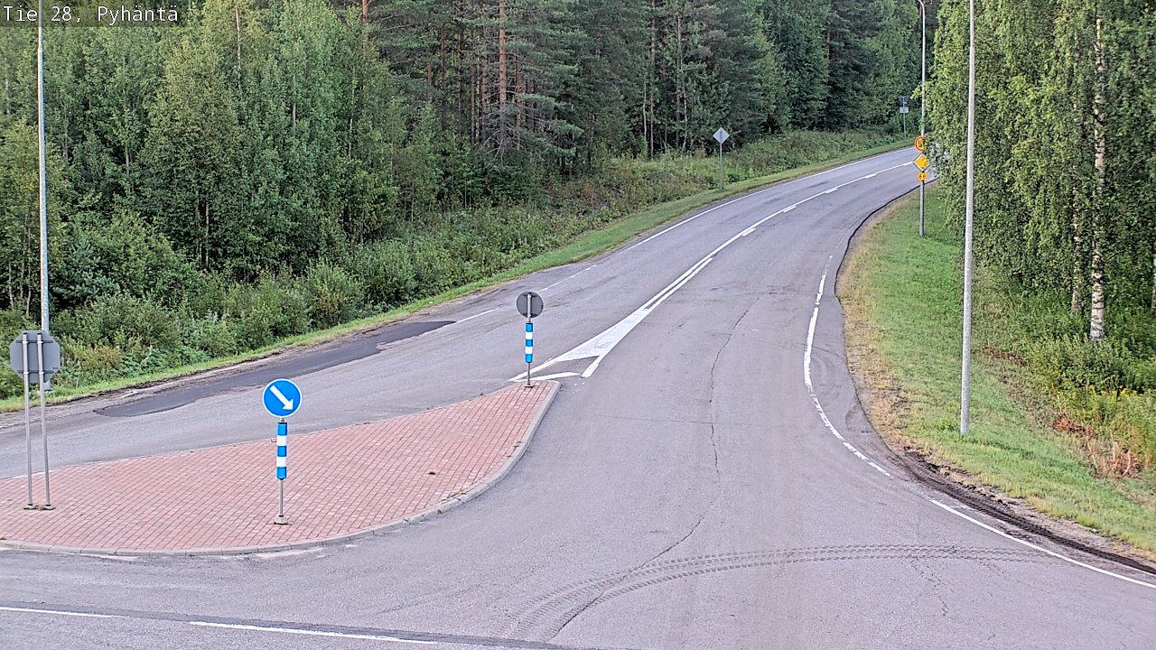 Kelikamerat Kuva Tie 28 Pyhäntä, Pyhäntä, Pohjois-Pohjanmaa