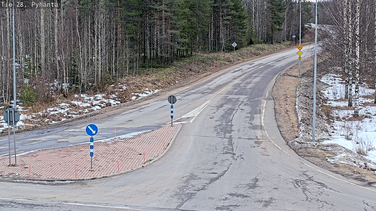 Weather Camera Image Road 28 Pyhäntä, Pyhäntä, Pohjois-Pohjanmaa