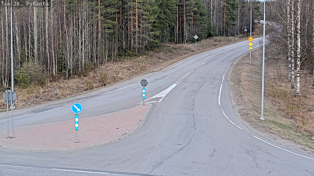 Kelikamerat Kuva Tie 28 Pyhäntä, Pyhäntä, Pohjois-Pohjanmaa