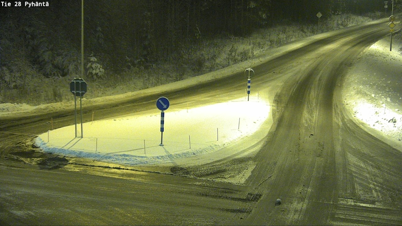 Weather Camera Image Road 28 Pyhäntä, Pyhäntä, Pohjois-Pohjanmaa