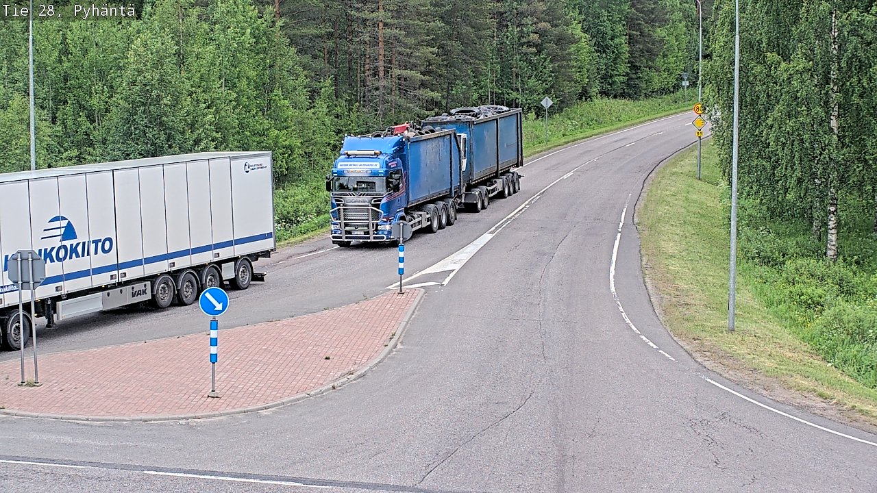 Kelikamerat Kuva Tie 28 Pyhäntä, Pyhäntä, Pohjois-Pohjanmaa