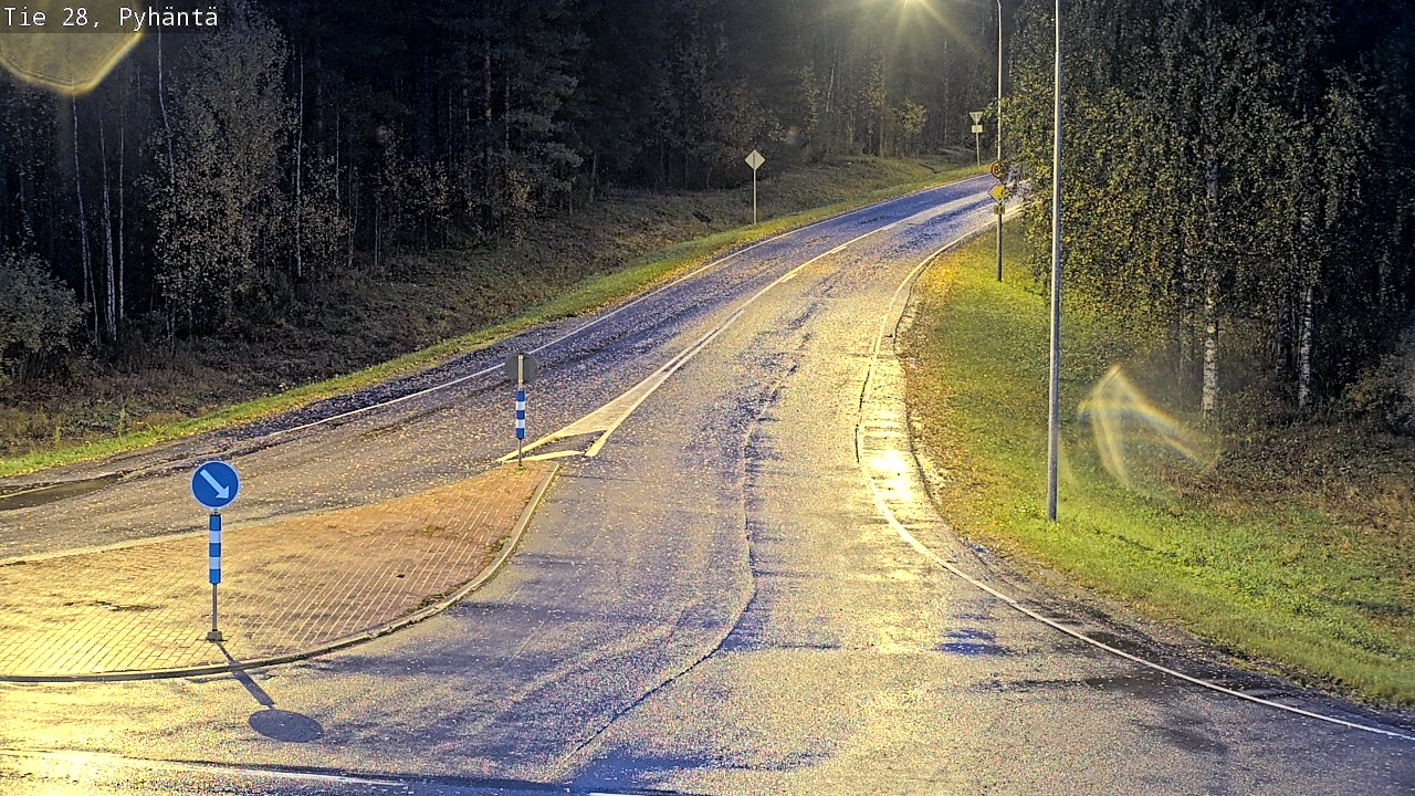 Kelikamerat Kuva Tie 28 Pyhäntä, Pyhäntä, Pohjois-Pohjanmaa