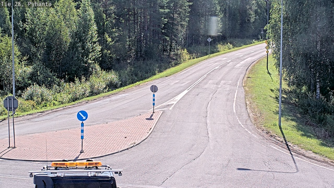 Kelikamerat Kuva Tie 28 Pyhäntä, Pyhäntä, Pohjois-Pohjanmaa