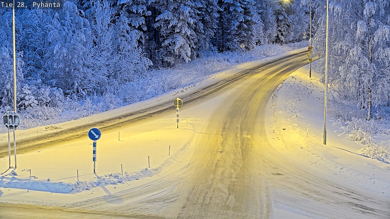 Kelikamerat Kuva Tie 28 Pyhäntä, Pyhäntä, Pohjois-Pohjanmaa