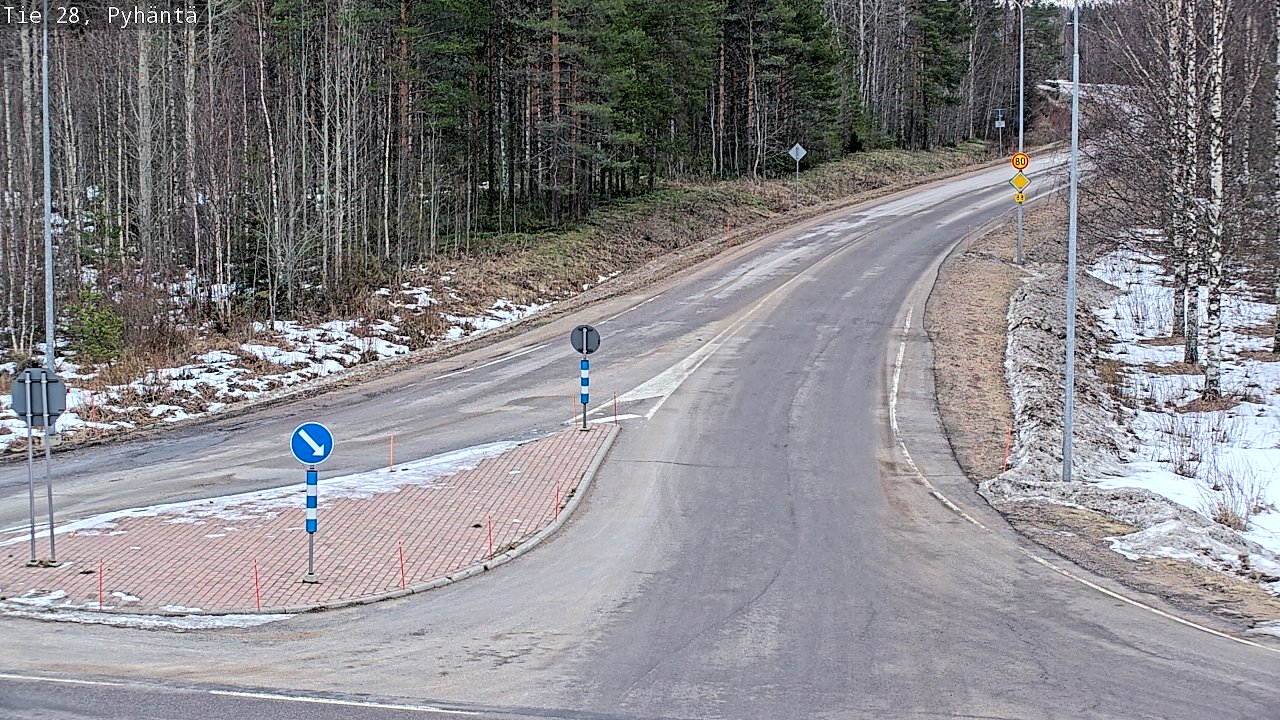 Kelikamerat Kuva Tie 28 Pyhäntä, Pyhäntä, Pohjois-Pohjanmaa