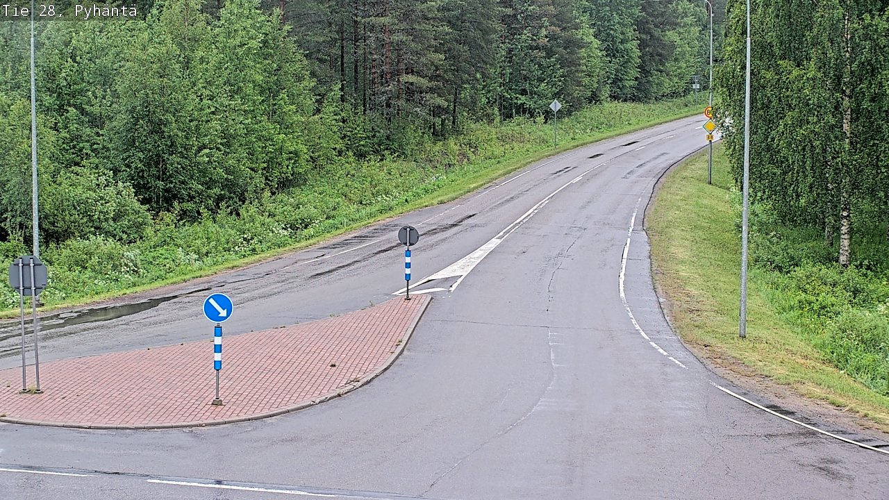 Kelikamerat Kuva Tie 28 Pyhäntä, Pyhäntä, Pohjois-Pohjanmaa
