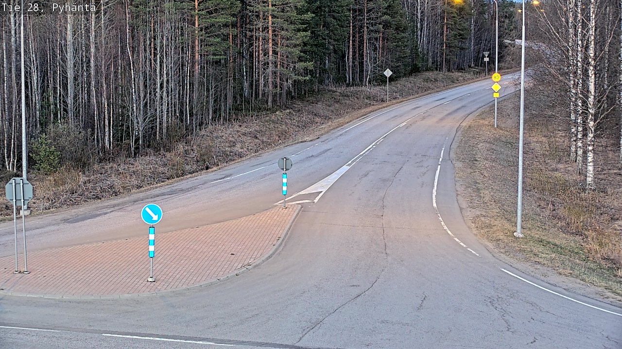 Kelikamerat Kuva Tie 28 Pyhäntä, Pyhäntä, Pohjois-Pohjanmaa