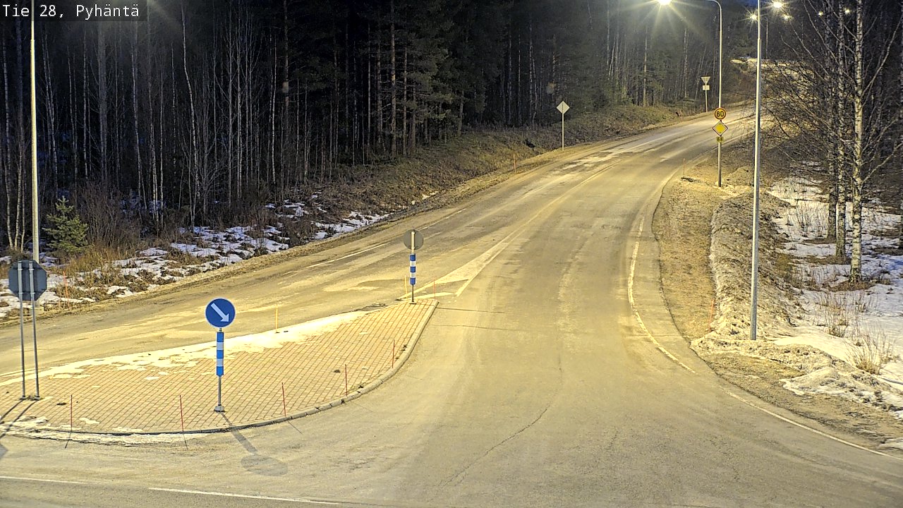 Kelikamerat Kuva Tie 28 Pyhäntä, Pyhäntä, Pohjois-Pohjanmaa