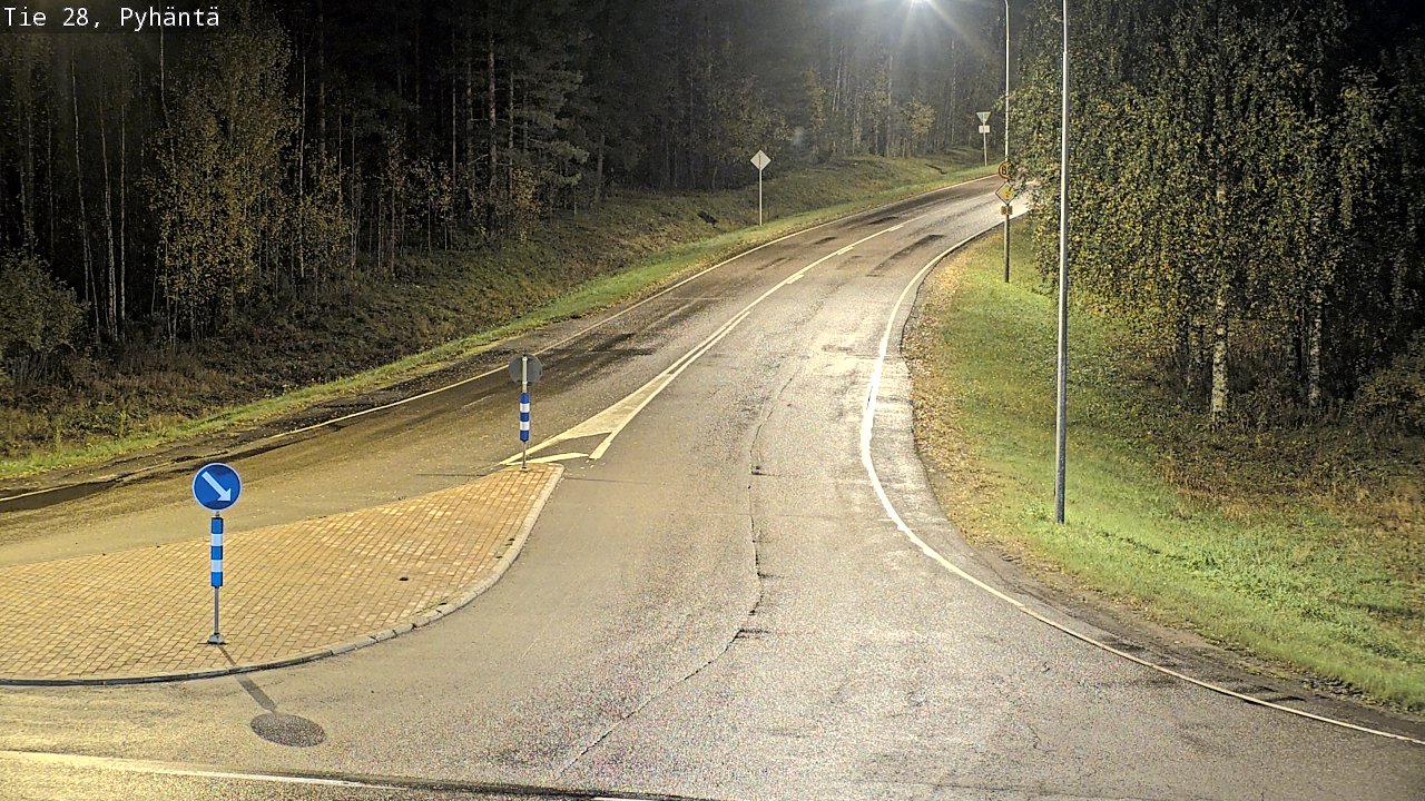 Kelikamerat Kuva Tie 28 Pyhäntä, Pyhäntä, Pohjois-Pohjanmaa