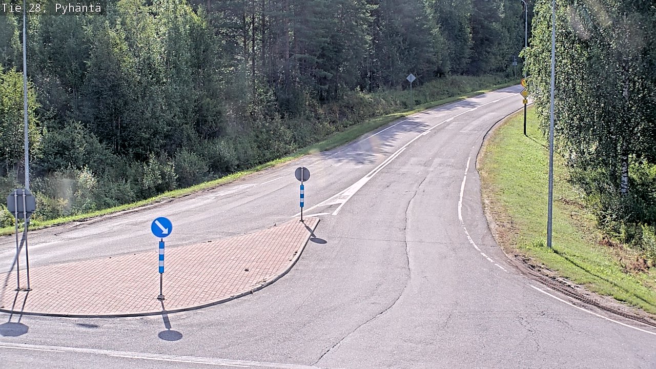 Weather Camera Image Road 28 Pyhäntä, Pyhäntä, Pohjois-Pohjanmaa