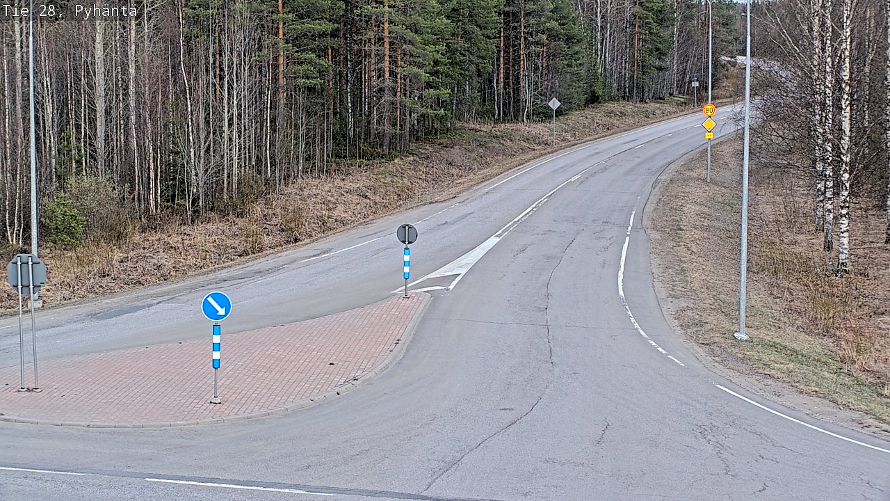 Kelikamerat Kuva Tie 28 Pyhäntä, Pyhäntä, Pohjois-Pohjanmaa
