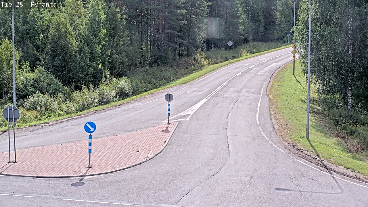 Weather Camera Image Road 28 Pyhäntä, Pyhäntä, Pohjois-Pohjanmaa