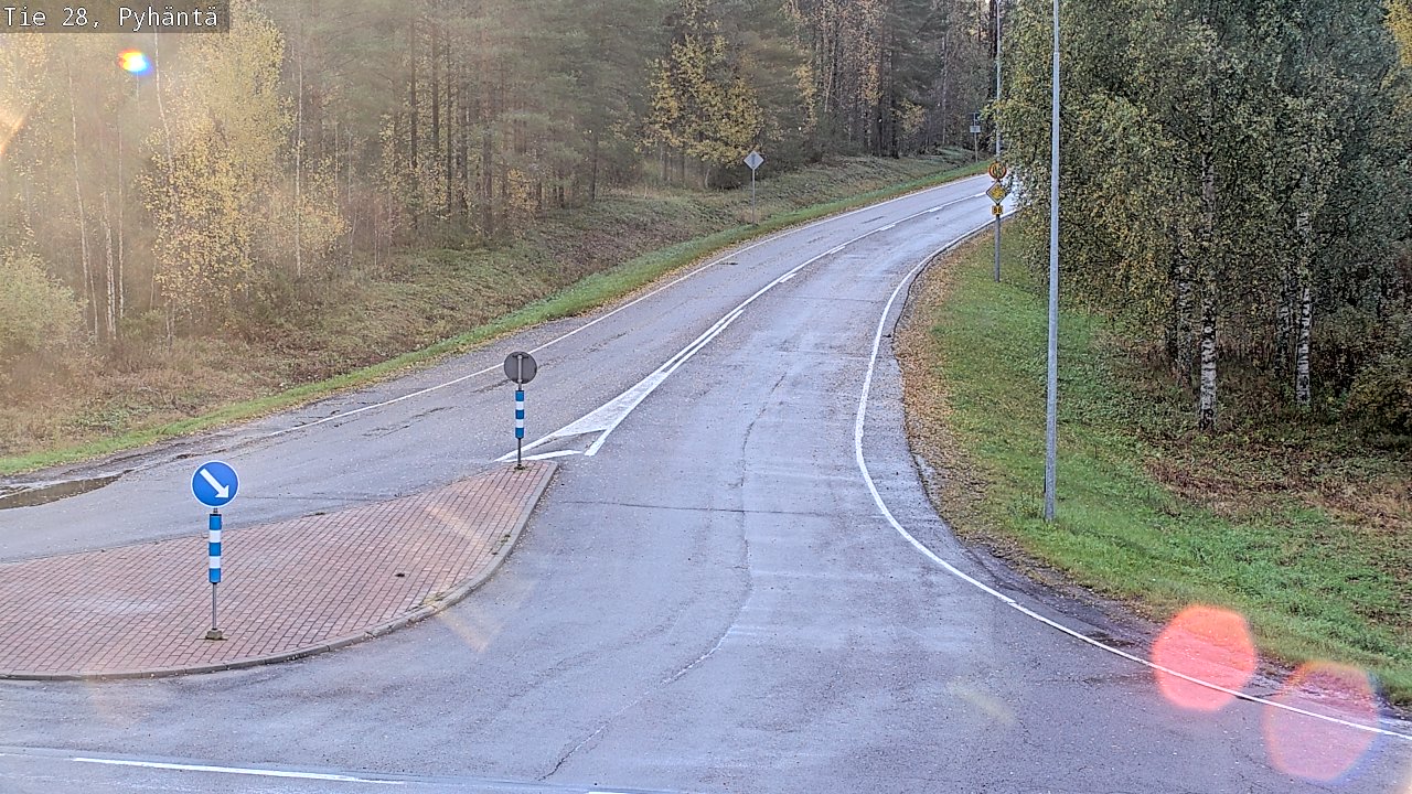 Weather Camera Image Road 28 Pyhäntä, Pyhäntä, Pohjois-Pohjanmaa