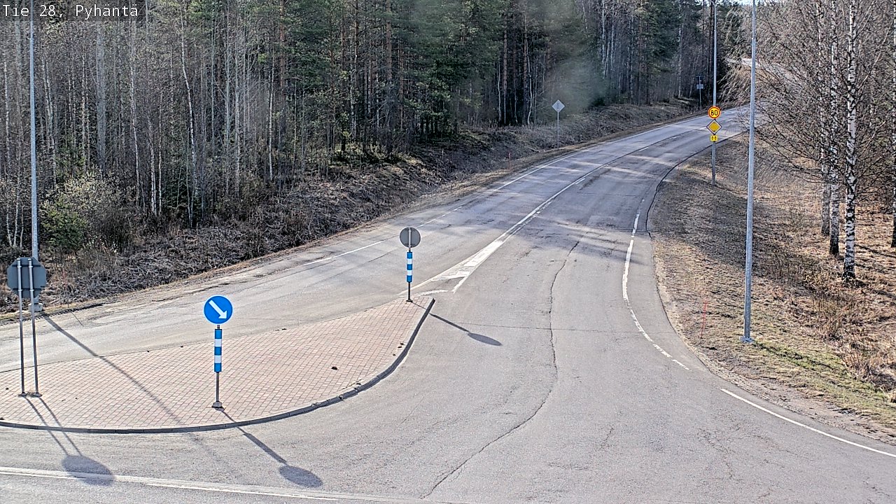 Kelikamerat Kuva Tie 28 Pyhäntä, Pyhäntä, Pohjois-Pohjanmaa