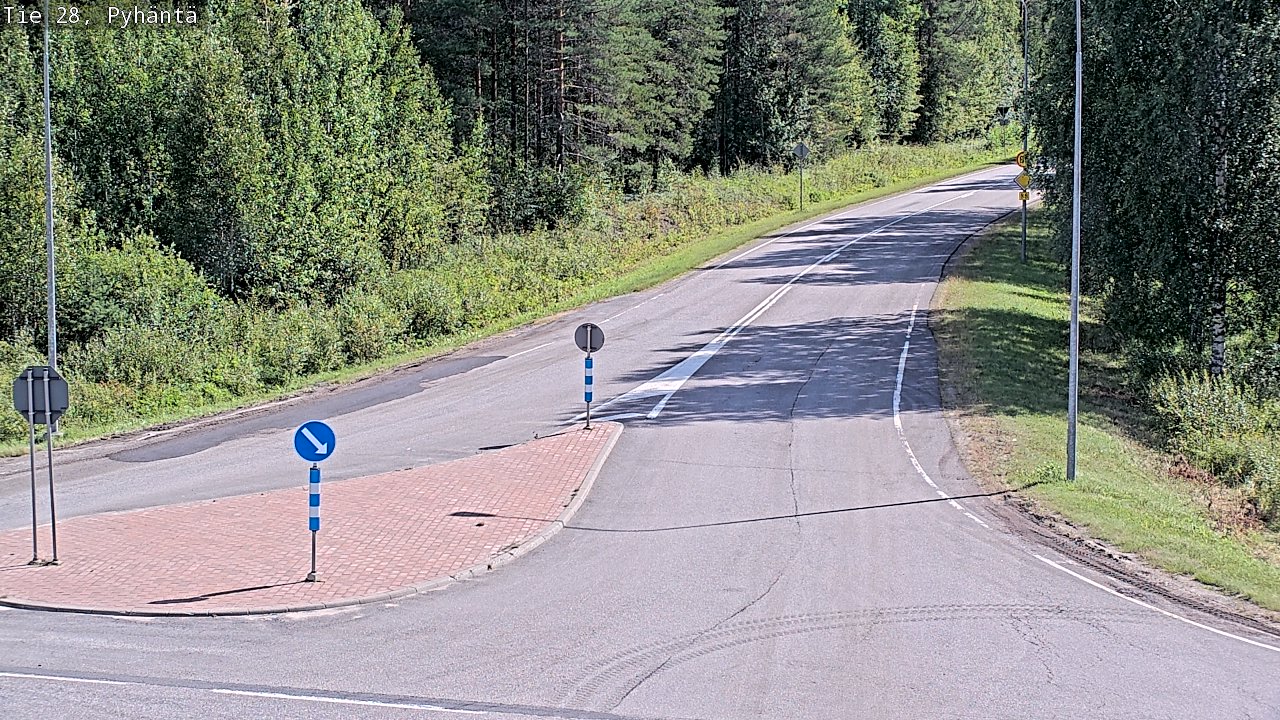 Kelikamerat Kuva Tie 28 Pyhäntä, Pyhäntä, Pohjois-Pohjanmaa