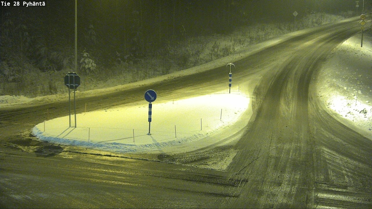 Weather Camera Image Road 28 Pyhäntä, Pyhäntä, Pohjois-Pohjanmaa