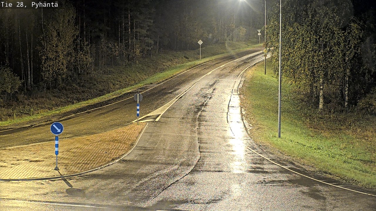 Kelikamerat Kuva Tie 28 Pyhäntä, Pyhäntä, Pohjois-Pohjanmaa