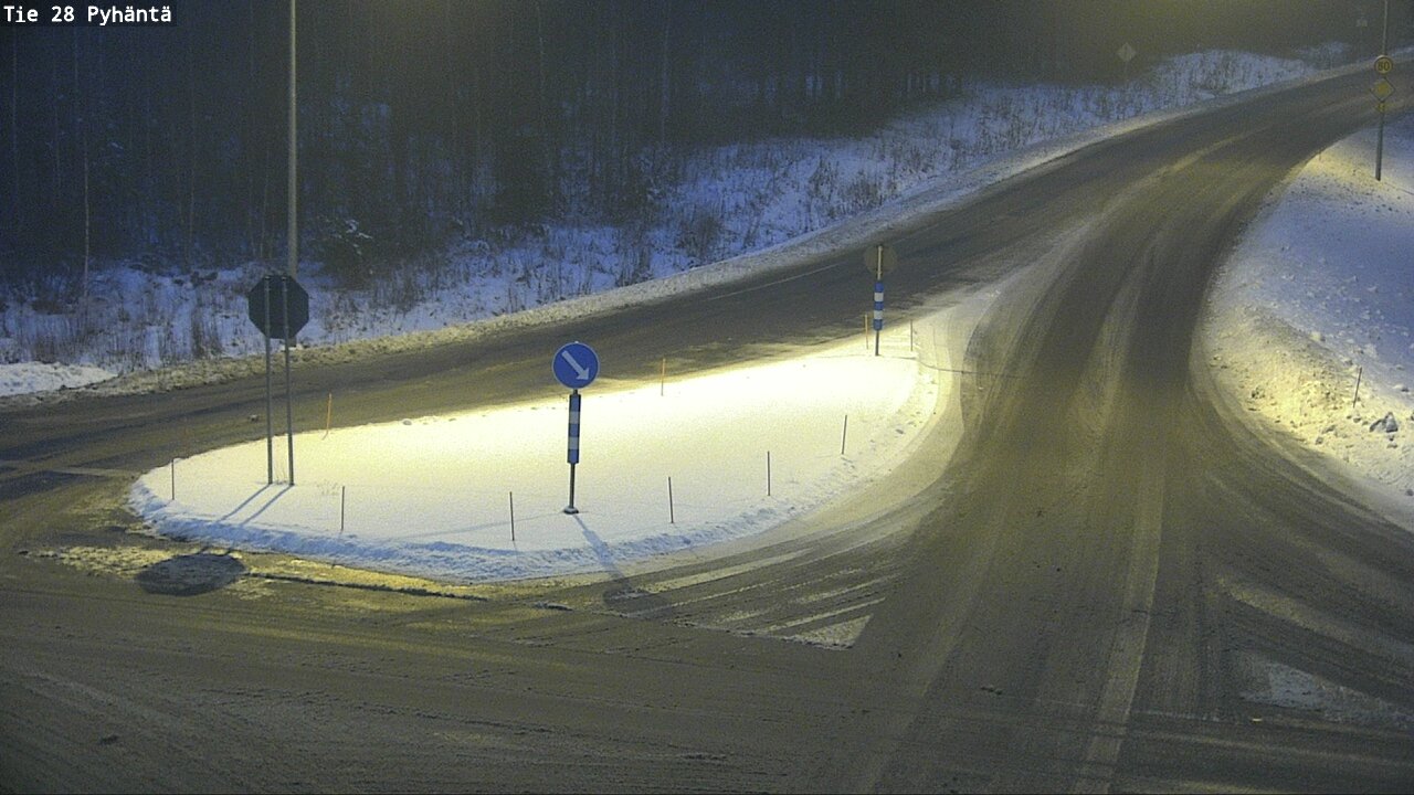 Weather Camera Image Road 28 Pyhäntä, Pyhäntä, Pohjois-Pohjanmaa