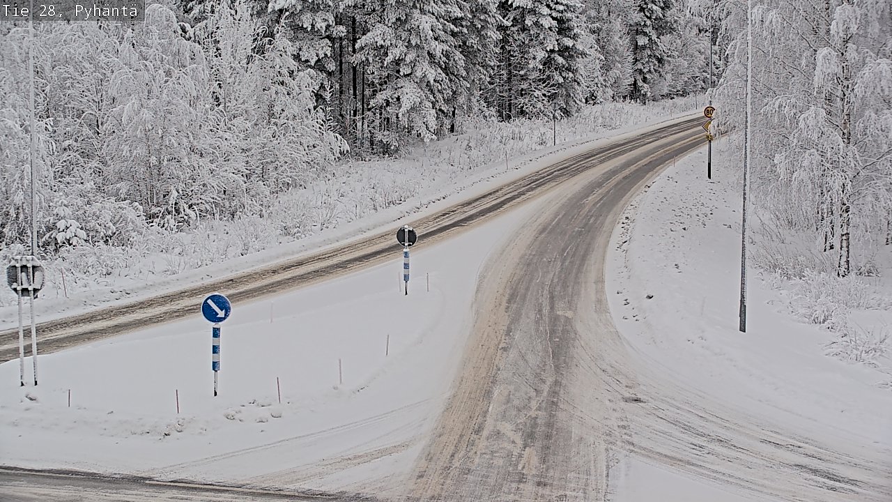Kelikamerat Kuva Tie 28 Pyhäntä, Pyhäntä, Pohjois-Pohjanmaa
