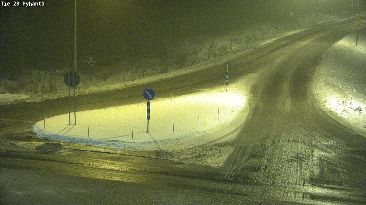 Weather Camera Image Road 28 Pyhäntä, Pyhäntä, Pohjois-Pohjanmaa
