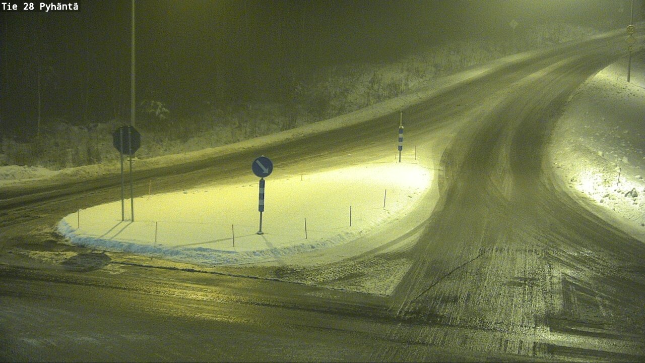 Weather Camera Image Road 28 Pyhäntä, Pyhäntä, Pohjois-Pohjanmaa