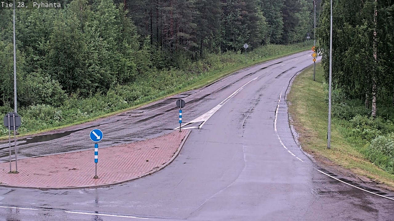 Kelikamerat Kuva Tie 28 Pyhäntä, Pyhäntä, Pohjois-Pohjanmaa
