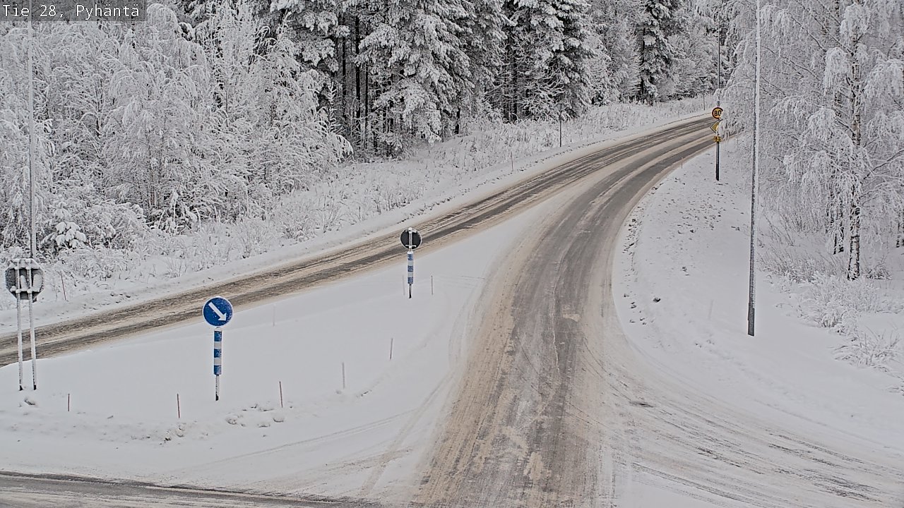 Kelikamerat Kuva Tie 28 Pyhäntä, Pyhäntä, Pohjois-Pohjanmaa