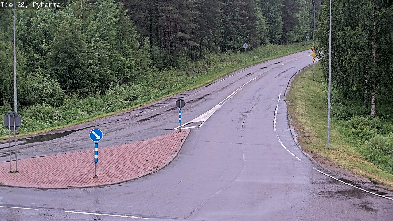 Kelikamerat Kuva Tie 28 Pyhäntä, Pyhäntä, Pohjois-Pohjanmaa