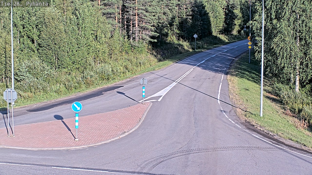 Kelikamerat Kuva Tie 28 Pyhäntä, Pyhäntä, Pohjois-Pohjanmaa