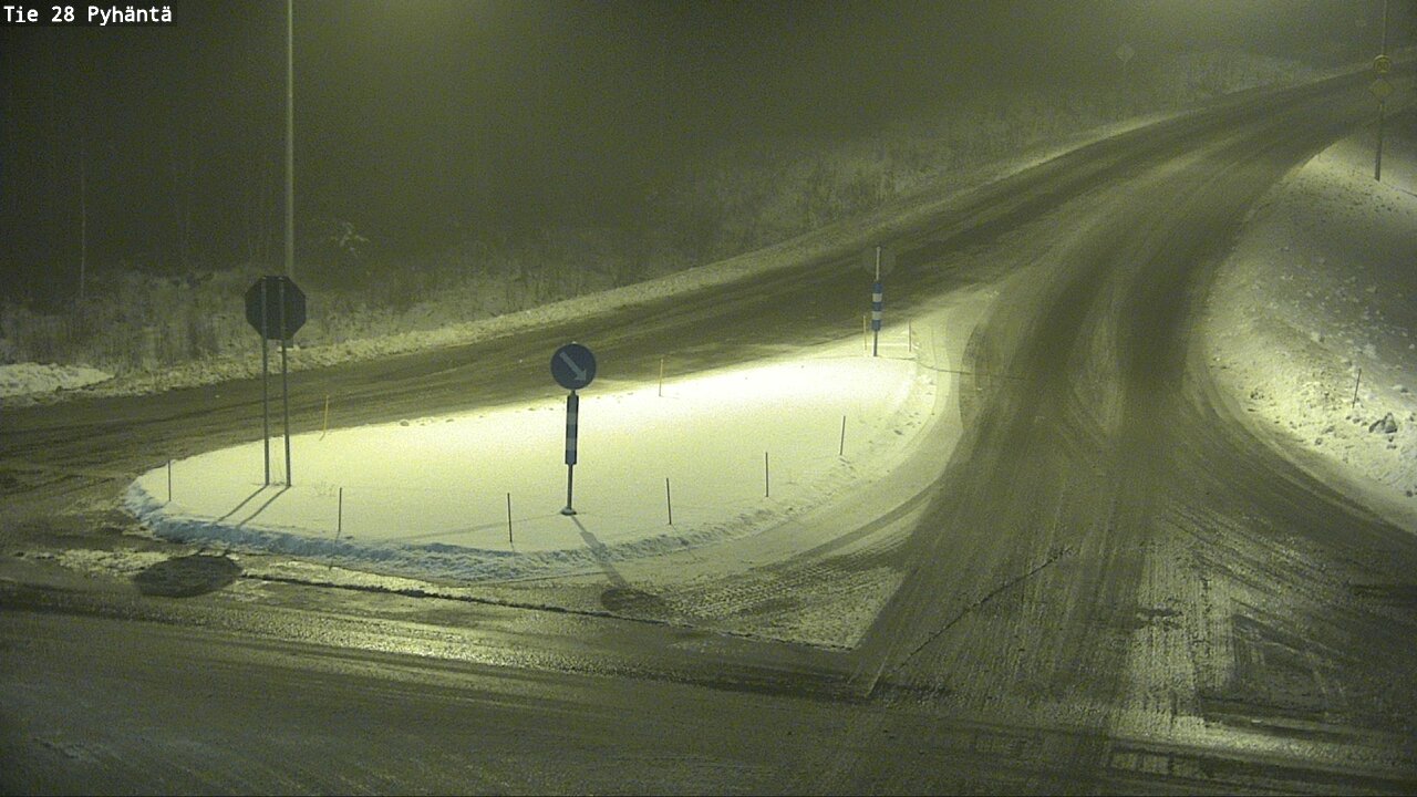 Weather Camera Image Road 28 Pyhäntä, Pyhäntä, Pohjois-Pohjanmaa