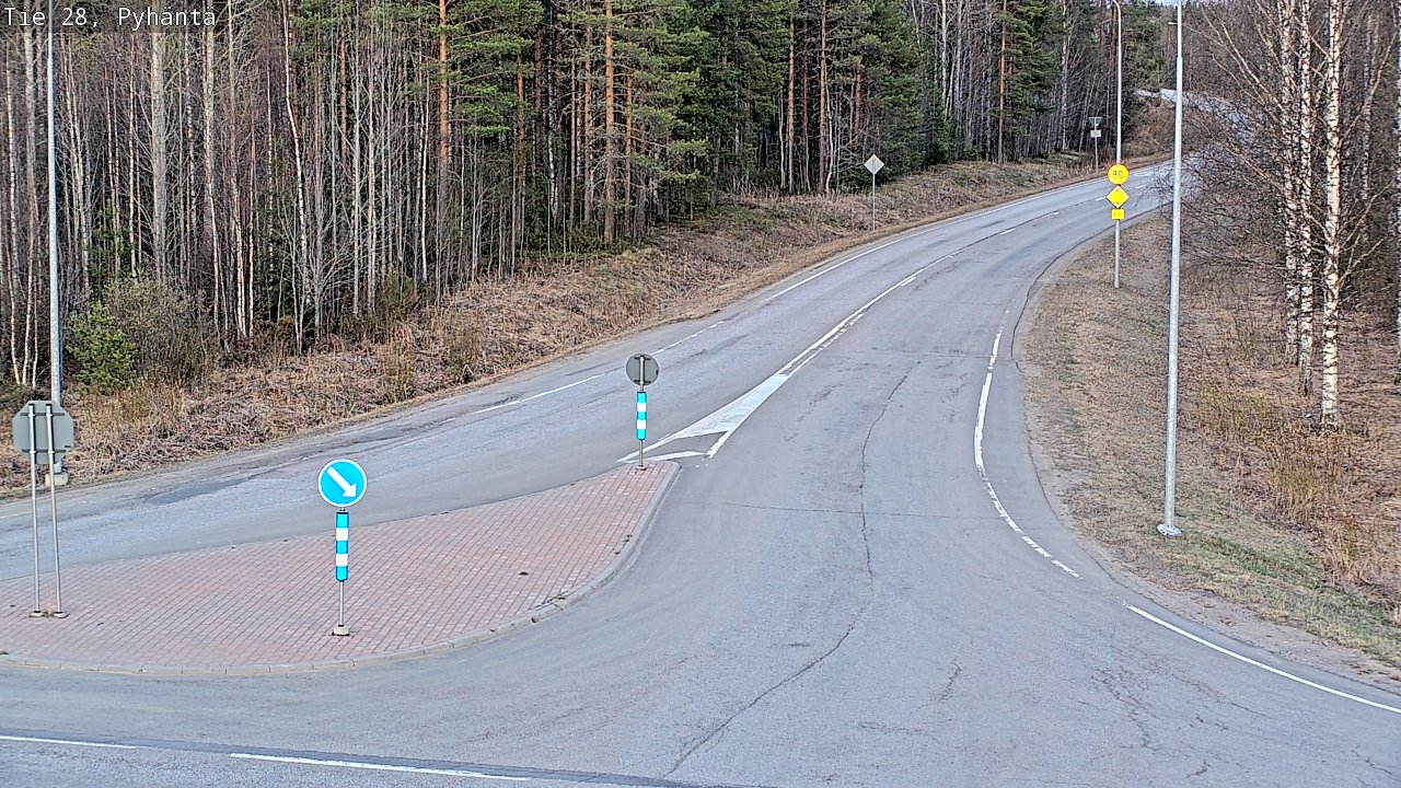 Kelikamerat Kuva Tie 28 Pyhäntä, Pyhäntä, Pohjois-Pohjanmaa