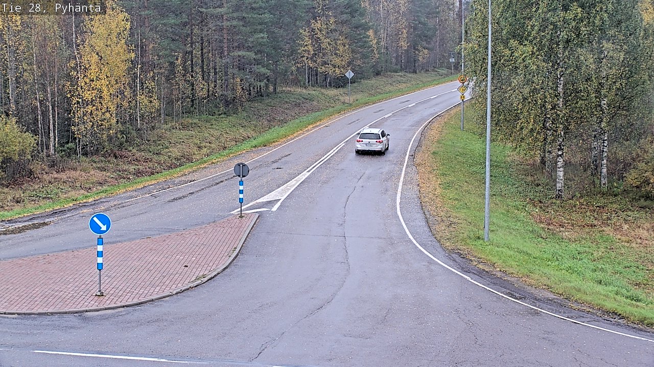 Weather Camera Image Road 28 Pyhäntä, Pyhäntä, Pohjois-Pohjanmaa