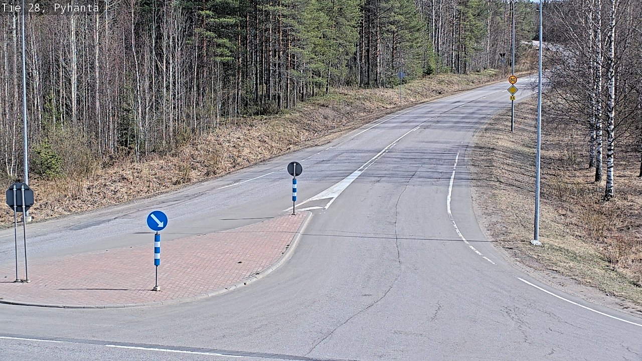 Kelikamerat Kuva Tie 28 Pyhäntä, Pyhäntä, Pohjois-Pohjanmaa