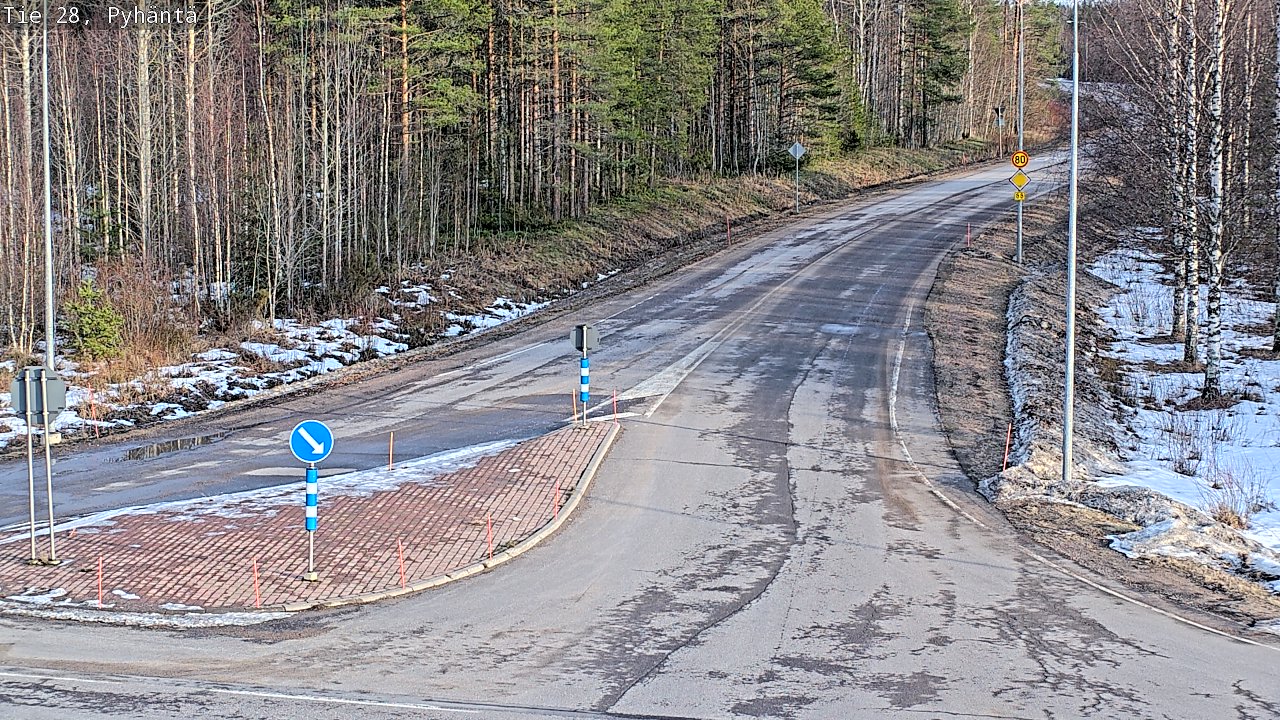 Kelikamerat Kuva Tie 28 Pyhäntä, Pyhäntä, Pohjois-Pohjanmaa