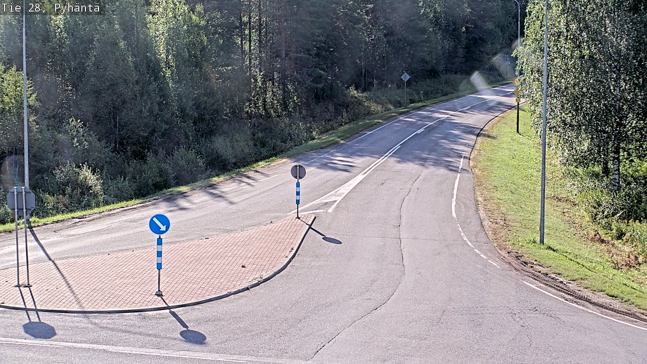 Weather Camera Image Road 28 Pyhäntä, Pyhäntä, Pohjois-Pohjanmaa