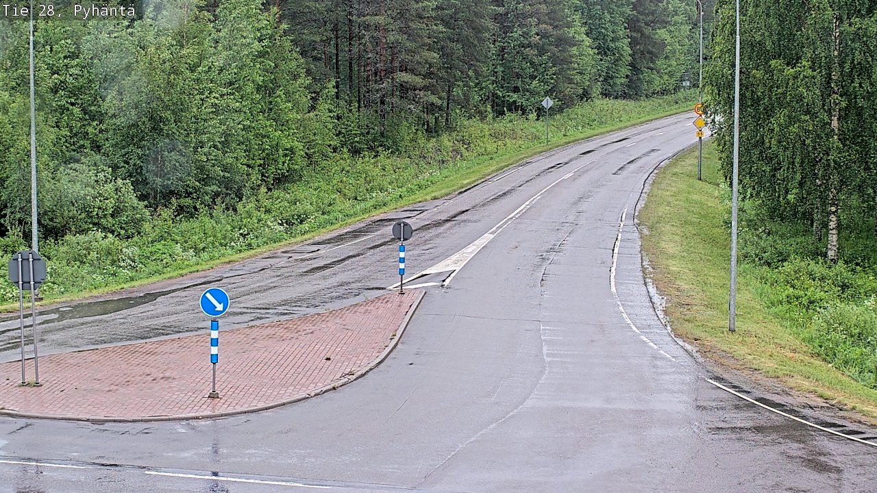 Kelikamerat Kuva Tie 28 Pyhäntä, Pyhäntä, Pohjois-Pohjanmaa