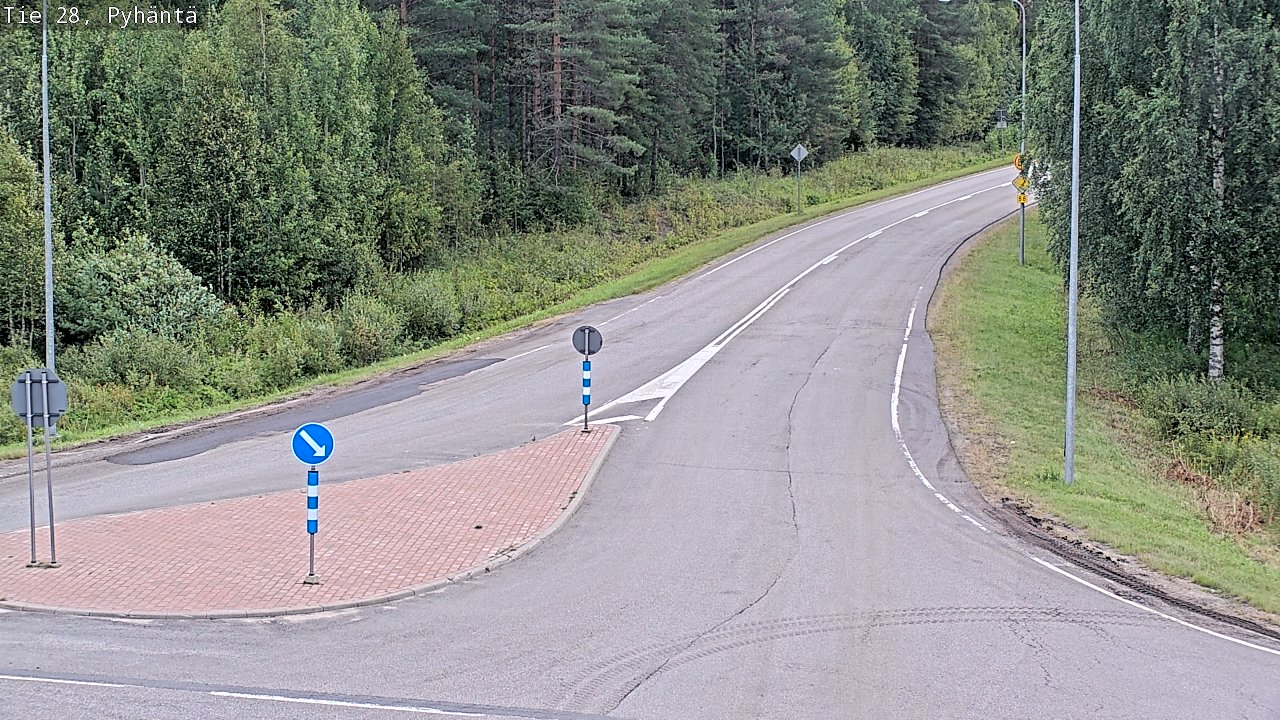 Kelikamerat Kuva Tie 28 Pyhäntä, Pyhäntä, Pohjois-Pohjanmaa