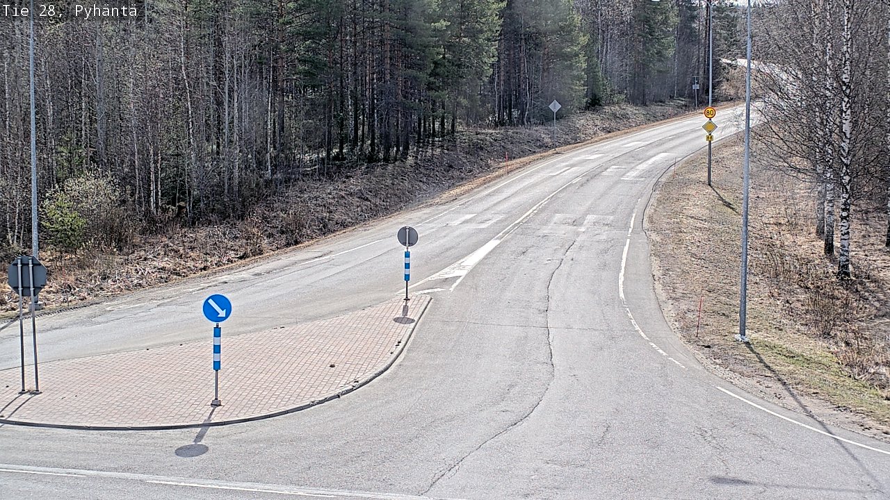 Kelikamerat Kuva Tie 28 Pyhäntä, Pyhäntä, Pohjois-Pohjanmaa