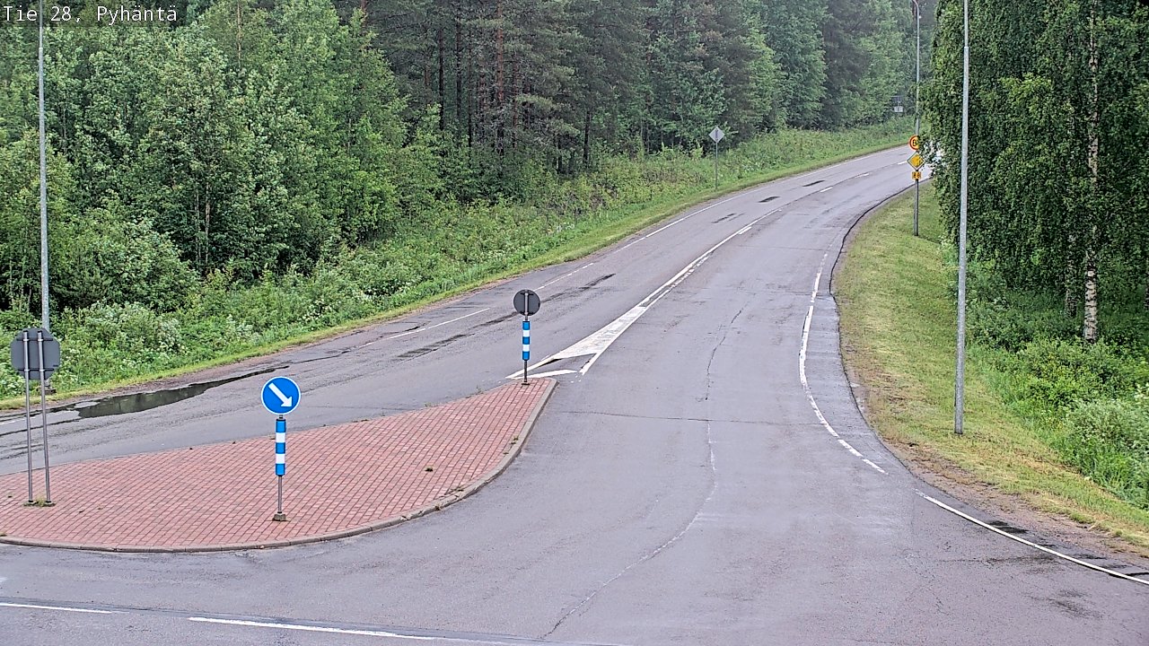 Kelikamerat Kuva Tie 28 Pyhäntä, Pyhäntä, Pohjois-Pohjanmaa