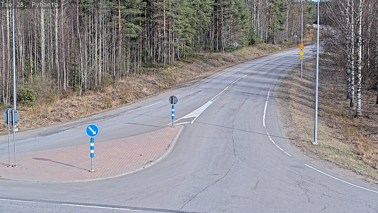 Kelikamerat Kuva Tie 28 Pyhäntä, Pyhäntä, Pohjois-Pohjanmaa