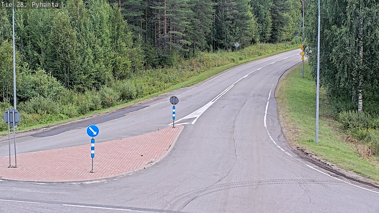 Kelikamerat Kuva Tie 28 Pyhäntä, Pyhäntä, Pohjois-Pohjanmaa