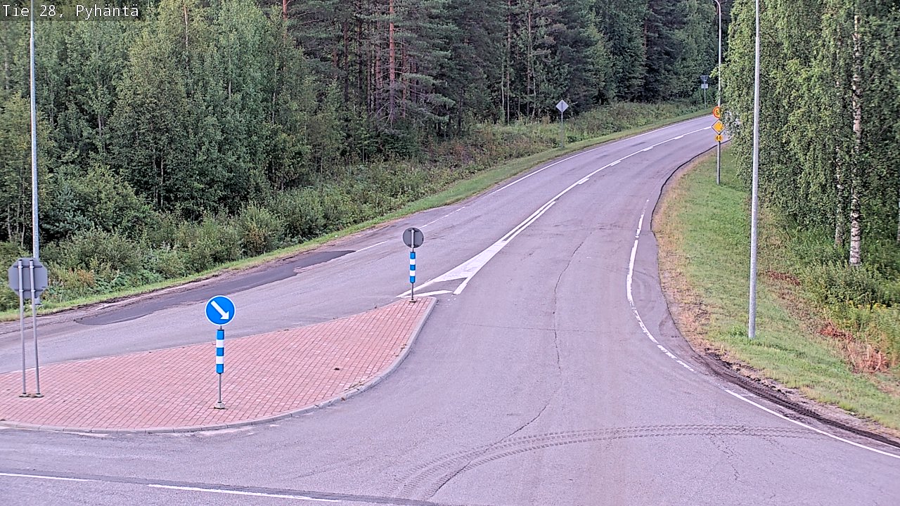 Kelikamerat Kuva Tie 28 Pyhäntä, Pyhäntä, Pohjois-Pohjanmaa