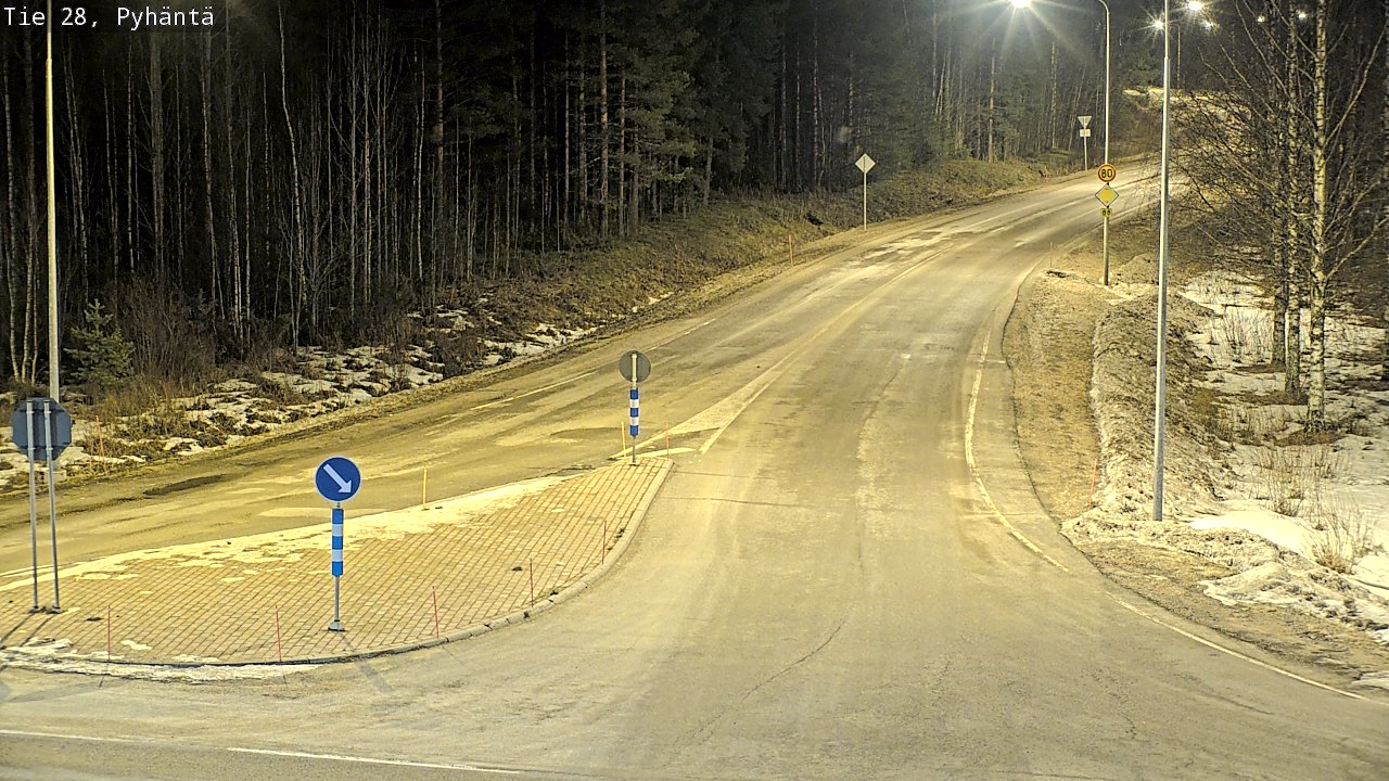 Kelikamerat Kuva Tie 28 Pyhäntä, Pyhäntä, Pohjois-Pohjanmaa