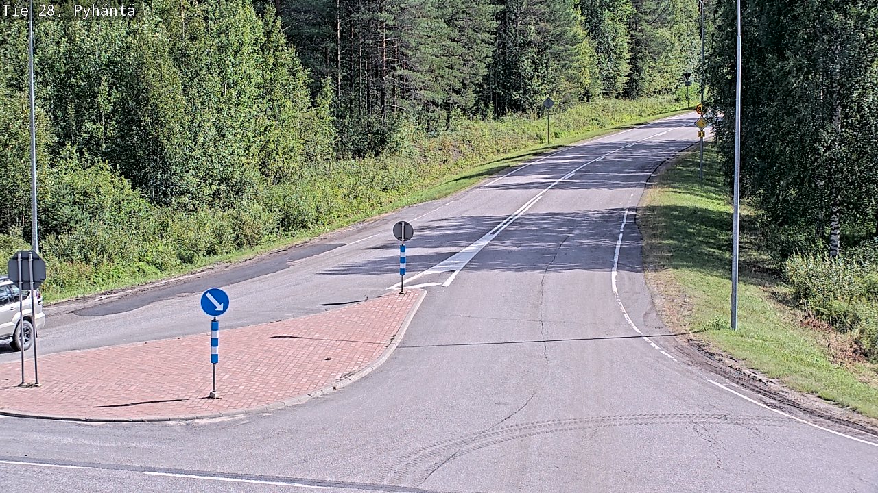Kelikamerat Kuva Tie 28 Pyhäntä, Pyhäntä, Pohjois-Pohjanmaa