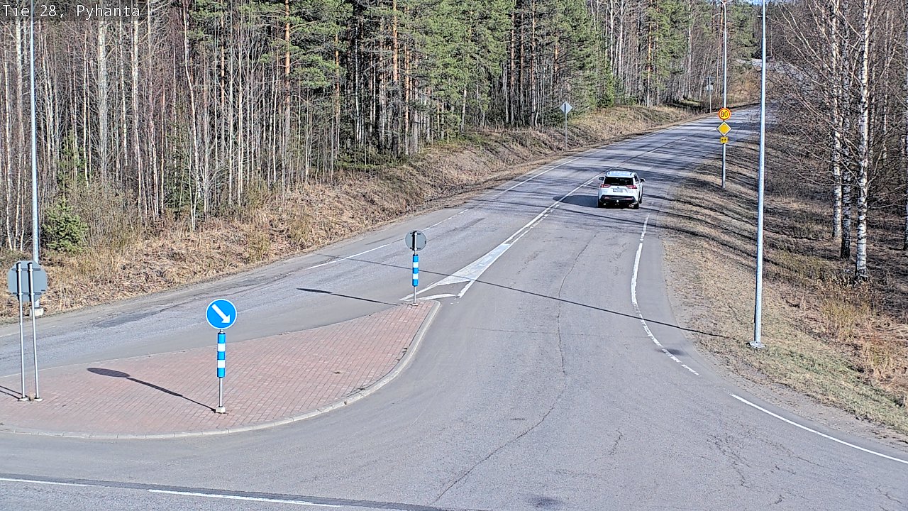 Kelikamerat Kuva Tie 28 Pyhäntä, Pyhäntä, Pohjois-Pohjanmaa