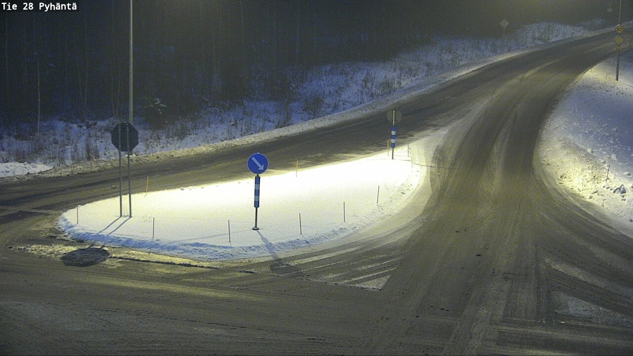 Weather Camera Image Road 28 Pyhäntä, Pyhäntä, Pohjois-Pohjanmaa