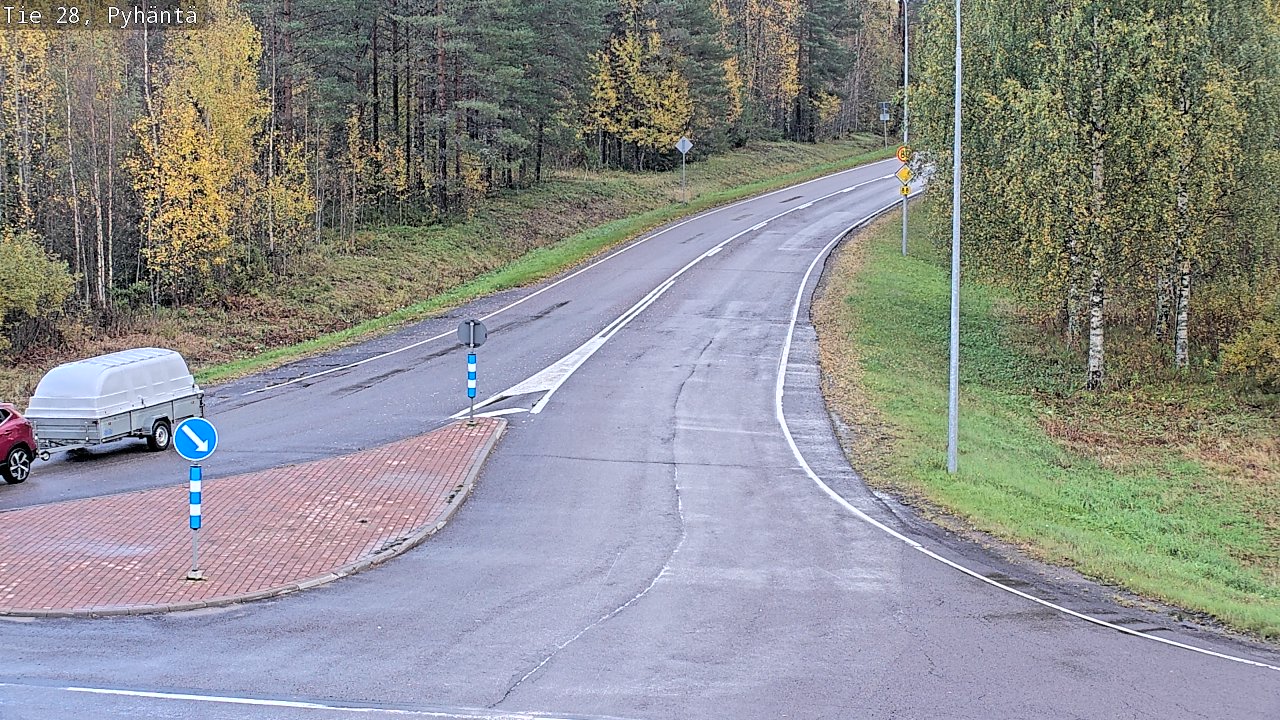 Kelikamerat Kuva Tie 28 Pyhäntä, Pyhäntä, Pohjois-Pohjanmaa