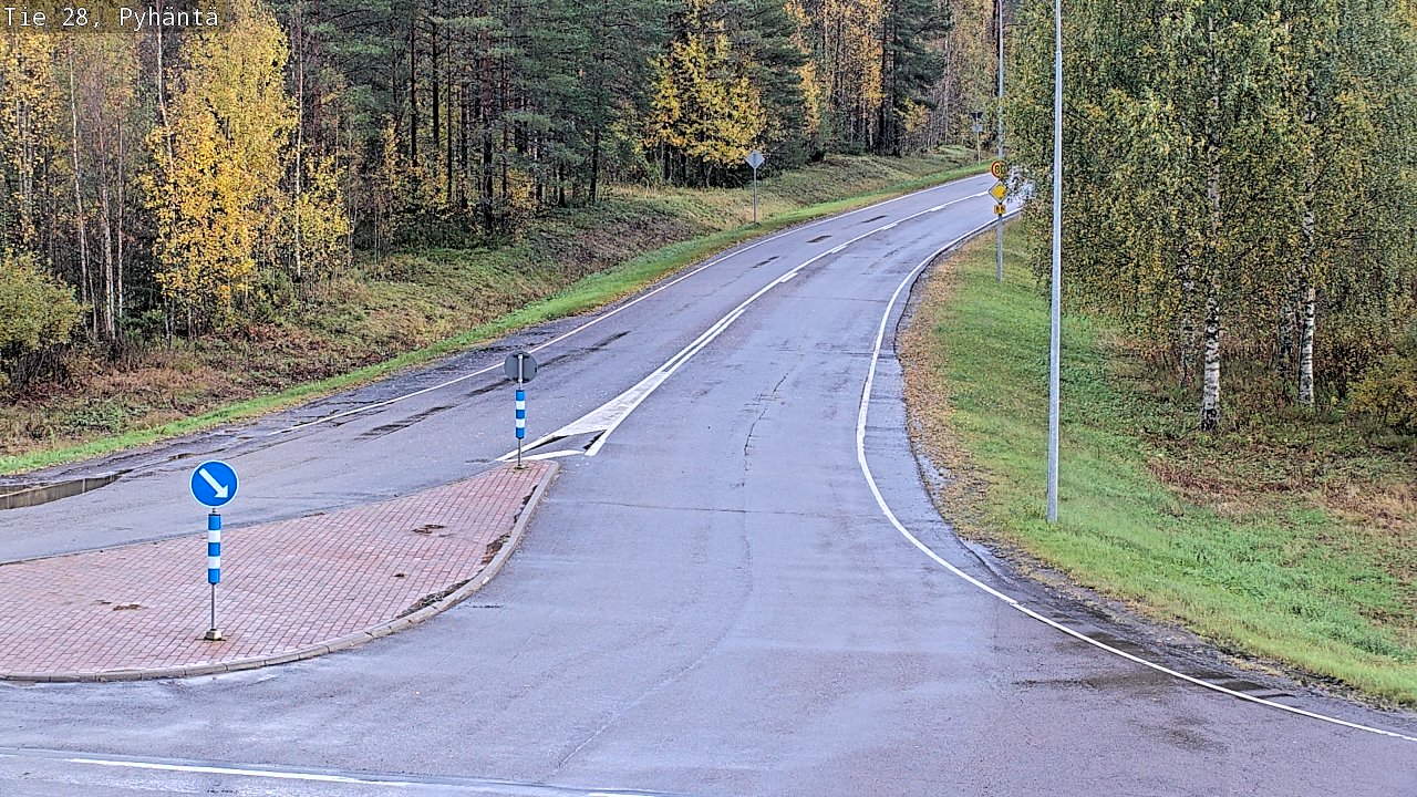 Kelikamerat Kuva Tie 28 Pyhäntä, Pyhäntä, Pohjois-Pohjanmaa
